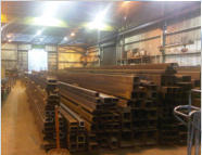 Structural steel fabrication department