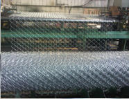 Fresh roll of chain link mesh