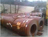 Steel coil inventory for our rolling and shaping mills